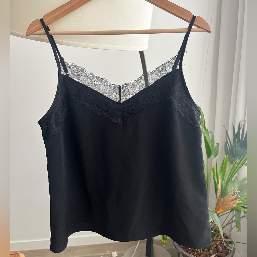 Dynamite Black Lace Trim Cami